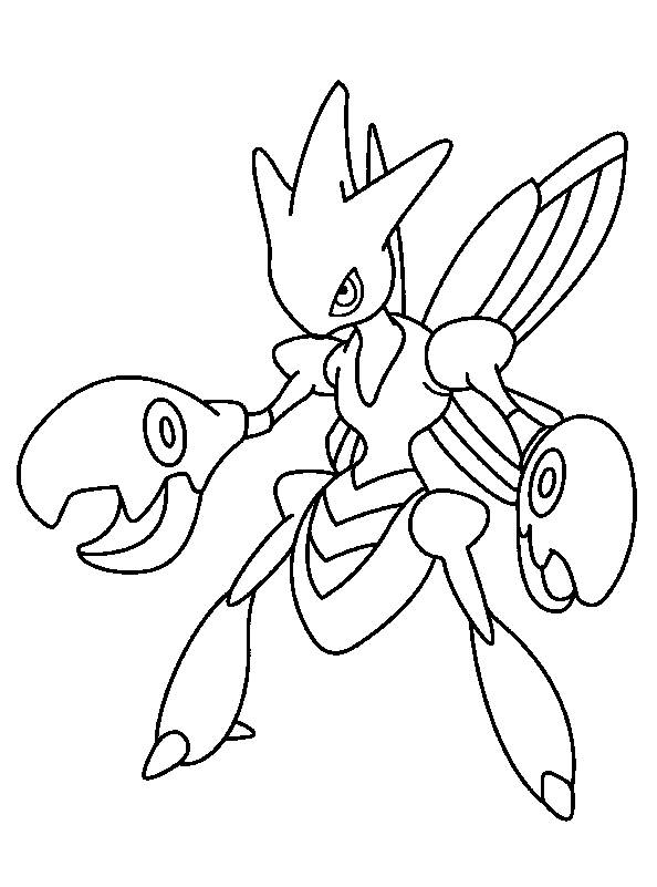 Plansa de colorat cu Pokemon 63 60